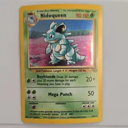 Pokemon Nidoqueen Jungle Holo Rare 7/64 Unlimited 90 HP Stage 2 1999 English - Image 1