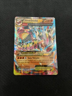 Pokemon Primal Groudon EX Full Art Ultra Rare Holo XY Primal Clash 86/160 mp - Image 1