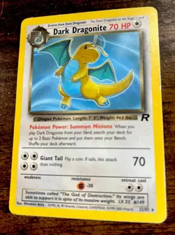 Dark Dragonite 22/82 Team Rocket Regular 70HP Pokemon 1999/2000 Wizard Mint Card - Image 1