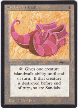 MTG Arabian Nights Sandals of Abdallah [#3] PLAYED - Image 1