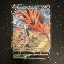 Galarian Zapdos V TG19/TG30 Astral Radiance Ultra Rare Holo Pokemon TCG English - Image 1