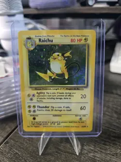 Pokemon TCG: 1999 Base Set Unlimited Raichu 14/102 Holo Rare - Image 1