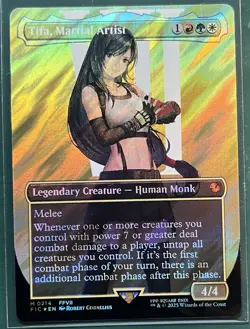 Tifa, Martial Artist (Borderless) (Surge Foil) Commander: Final Fantasy Foil - Image 1