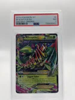 Pokemon M Sceptile EX XY Ancient Origins Holo #8/98 PSA 7 Low Pop - Image 1