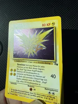 Pokemon Vintage German Holo Zapdos 15/62 Fossil Wotc - Image 2