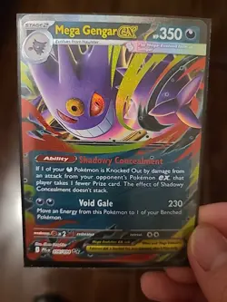 Mega Gengar ex 056/094 Double Rare Phantasmal Flames Pokemon TCG NM - Image 1