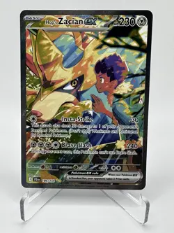 Hop’s Zacian ex 186/159 Journey Together SV Special Illustration Rare Pokemon NM - Image 1