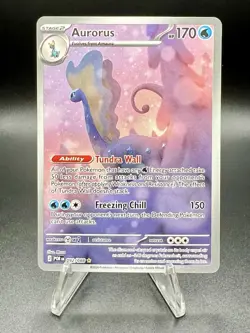 Pokemon TCG Aurorus 092/088 Full Art Illustration Rare Holo Perfect Order - Image 1