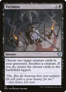 NM Victimize, MTG, Starter Commander Deck, Magic the Gathering, 118 - Image 1