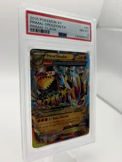 Pokemon Primal Groudon EX XY Primal Clash Ultra Rare #86/160 Holo PSA 8 Low Pop - Image 3