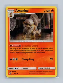 Arcanine 6/18 Rare Detective Pikachu Pokemon Lightly Played - Image 1