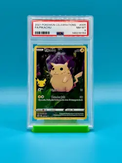 PSA 8 - 2021 Pokemon Celebrations Pikachu #005 - Image 1