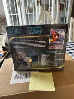 Pokemon TCG Phantasmal Flames Pokemon Center Etb Center Box 2 - Image 2