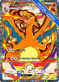 Pokemon TCG Pocket - Charizard ex - FULL ART Limited Ex Pack (English) Trade - Image 1