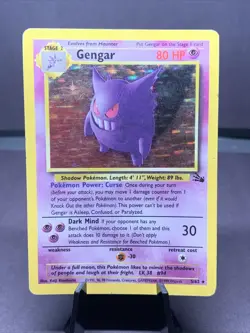 Pokemon TCG Gengar 5/62 Holo Rare Fossil Set 1999 VTG WOTC HP - Image 1