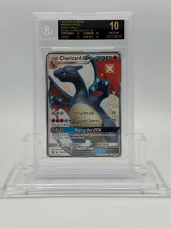 2019 Pokemon Sun & Moon Hidden Fates Charizard BGS 10 BLACK LABEL PRISTINE SV49 - Image 1