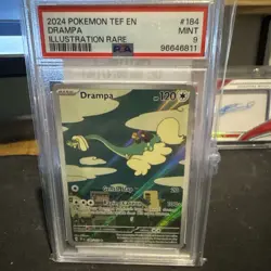 Drampa 2024 Pokemon Illustration RARE #184 - Temporal Forces - PSA 9 MINT!! - Image 1