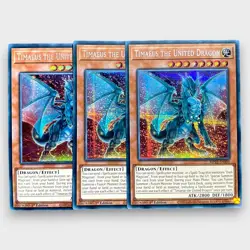 Yu-Gi-Oh! 3x Timaeus the United Dragon Prismatic Secret Rare MP23-EN NM - Image 1