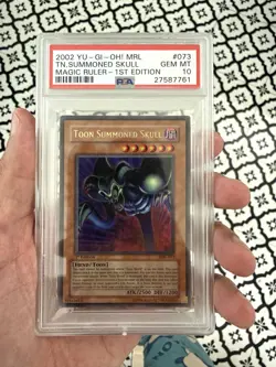 2002 Yu-Gi-Oh! Magic Ruler Toon Summoned Skull 1st Edition #MRL-073 PSA 10 - Image 1