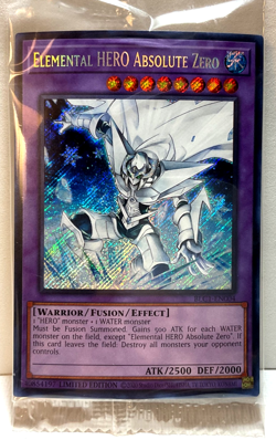 Yugioh Elemental Hero Absolute Zero BLC1-EN004 Limited Edition Sealed - Image 1