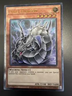 YUGIOH Cyber Dragon OP16-EN001 ALTERNATE ART ULTIMATE RARE NEAR MINT - Image 1