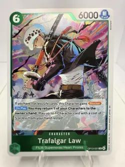 One Piece TCG English OP13-031 Trafalgar Law R Foil - Image 1