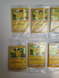 Pikachu - 028/078 - Pokemon Go SEALED Sword & Shield Holo Rare Card NM Lot of 13 - Image 1