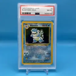 PSA 8 Blastoise Unlimited Base Set 1999 Pokemon Card 2/102 Vintage - Image 1