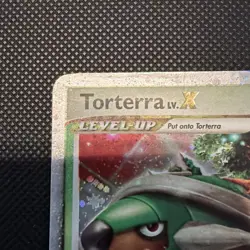 Torterra LV.X 122/130 Diamond & Pearl Ultra Rare Holo Pokemon Card LPUU - Image 4
