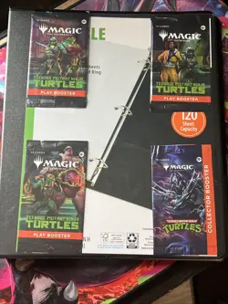 TMNT MTG Collection All Types Of Cards In Binder (R,UC,C, And Borderless) - Image 1