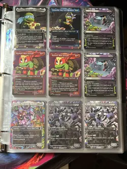 TMNT MTG Collection All Types Of Cards In Binder (R,UC,C, And Borderless) - Image 2