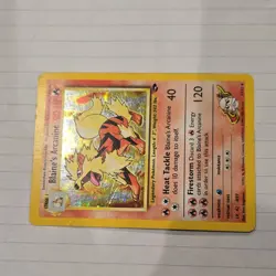 Pokemon Blaine's Arcanine Gym Challenge 1/132 Holo Rare Unlimited 90 HP Wizards - Image 3