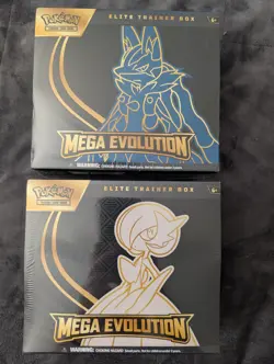 Pokemon TCG Mega Evolution ETB Elite Trainer Box Factory Sealed Set Of 2 - Image 1