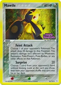 Heavily Played Mawile - 23/110 - Rare - Reverse Holo Pokemon Holon Phantoms - Image 1