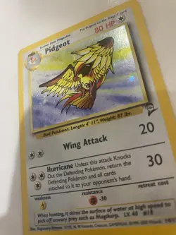 Rare Pokemon TCG Pidgeot Base Set 2 14/130 Holo Unlimited Holo Rare NM - LP - Image 3