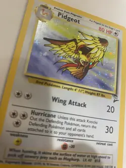 Rare Pokemon TCG Pidgeot Base Set 2 14/130 Holo Unlimited Holo Rare NM - LP - Image 4
