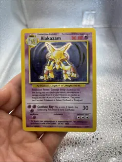 Pokemon English TCG Alakazam Base Set 1/102 Holo 1999-2000 Wizards OTC - Image 1