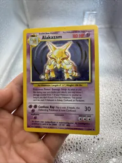 Pokemon English TCG Alakazam Base Set 1/102 Holo 1999-2000 Wizards OTC - Image 2