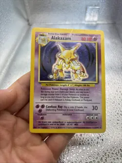 Pokemon English TCG Alakazam Base Set 1/102 Holo 1999-2000 Wizards OTC - Image 3