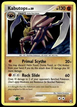 Kabutops 4/99 Holo Holo Rare Arceus Pokemon Holo MP - Image 1