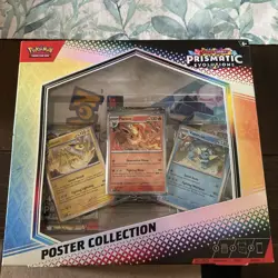 Pokemon TCG SV8.5 Prismatic Evolutions Poster Collection Box Factory Sealed New! - Image 1