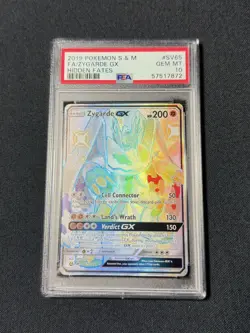 2019 POKEMON SUN & MOON HIDDEN FATES #SV65 FULL ART/ZYGARDE GX PSA 10 - Image 1