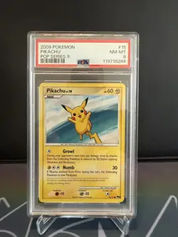 Pokemon 2009 Pikachu 15/17 Pop Series 9 PSA 8 - Image 1