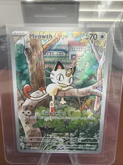 Pokemon Meowth 106/094 – Phantasmal Flames – English IR (Illustration Rare) NM - Image 1