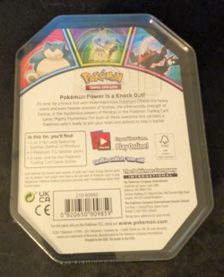 Pokemon TCG Mighty Mysterious Tin [Mimikyu Promo] NEW Sealed 3 Packs 2021 820650809859 - Image 2