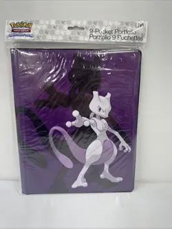 Ultra Pro Pokemon TCG 9 Pocket Portfolio Album MEWTWO w/ Pages (Holds 180) BNIP - Image 1