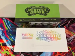 Pokemon Center Prismatic Evolutions & Perfect Order Elite Trainer Box ETB SEALED - Image 2