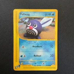 2002 Pokemon TCG - Poliwag #125/165 Expedition Base Set Regular LP - Image 1