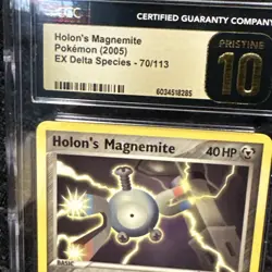 Pokemon Tcg Holon's Magnemite 70/113 Delta Species Regular Cgc Pristine 10 - Image 4