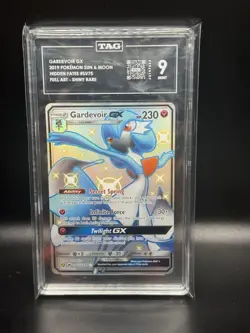2019 Pokemon Sun & Moon Hidden Fates: Gardevoir GX #SV75, Full Art, TAG 9 Mint! - Image 1